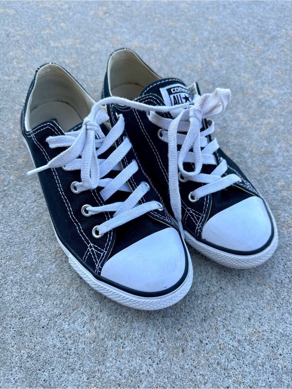 Converse Black and White Low-Top Sneakers
